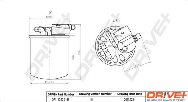 Dr!ve+ DP1110.13.0198 Топливный фильтр