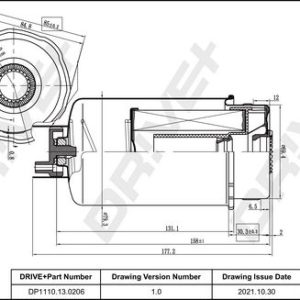 Dr!ve+ DP1110.13.0206 Fuel filter