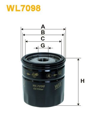 WIX FILTERS WL7098 õlifilter
