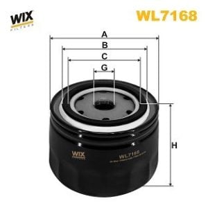 WIX FILTRI WL7168 Eļļas filtrs