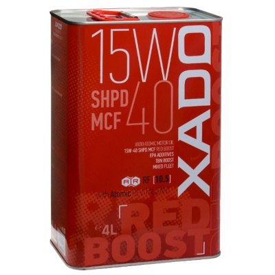Automobilio variklio tepalas XADO SHPD MCF 15W40,mineralinis, 4 l