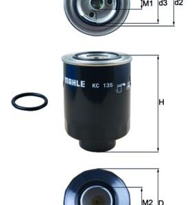 Топливный фильтр MAHLE KC135D