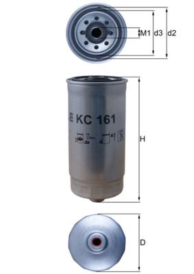 Degvielas filtrs MAHLE KC161