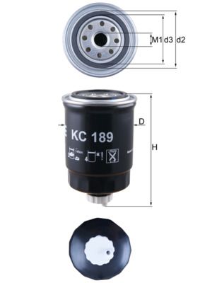 Fuel filter MAHLE KC189