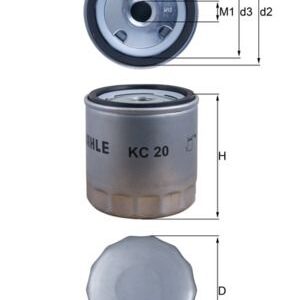 Kuro filtras MAHLE KC20