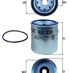 Degvielas filtrs MAHLE KC238D