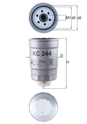 Fuel filter MAHLE KC244