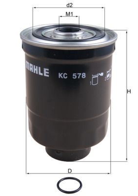 Fuel filter MAHLE KC578D