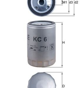 Kuro filtras MAHLE KC6