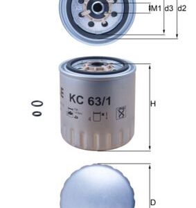 Kuro filtras MAHLE KC63/1D