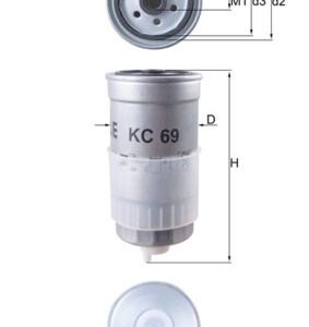 Degvielas filtrs MAHLE KC69