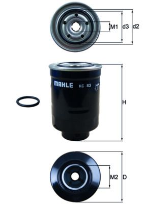 Kütusefilter MAHLE KC83D
