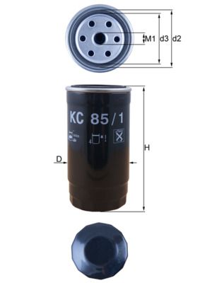 Fuel filter MAHLE KC85/1