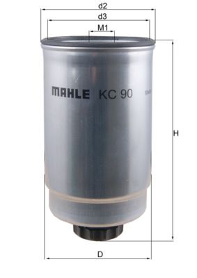 Kütusefilter MAHLE KC90