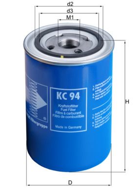 Degvielas filtrs MAHLE KC94