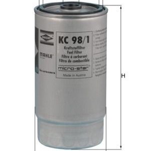 Degvielas filtrs MAHLE KC98/1