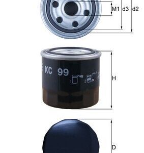Kütusefilter MAHLE KC99