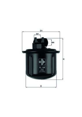 Kütusefilter MAHLE KL108
