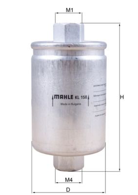 Kütusefilter MAHLE KL158