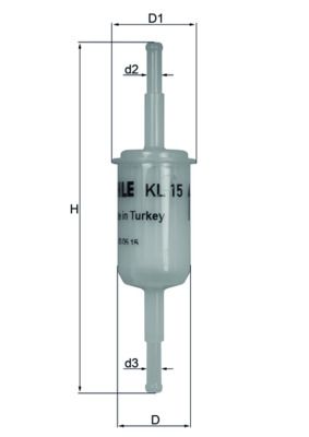 Kütusefilter MAHLE KL15OF