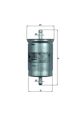 Kütusefilter MAHLE KL171