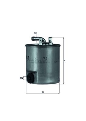 Kütusefilter MAHLE KL174