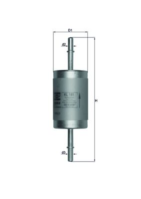 Degvielas filtrs MAHLE KL181