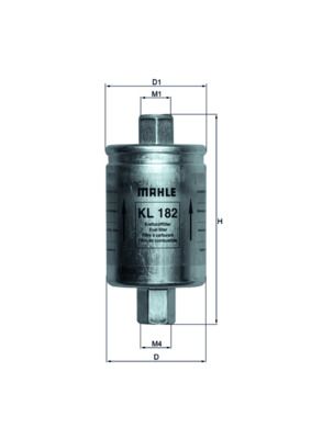 Degvielas filtrs MAHLE KL182