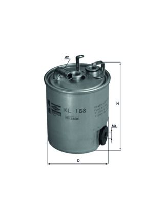 Kütusefilter MAHLE KL188