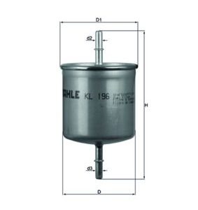 Fuel filter MAHLE KL196