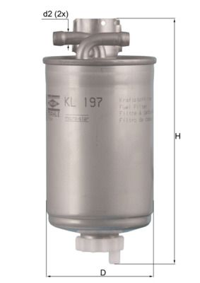 Kütusefilter MAHLE KL197