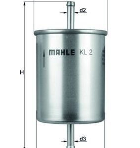 Kuro filtras MAHLE KL2