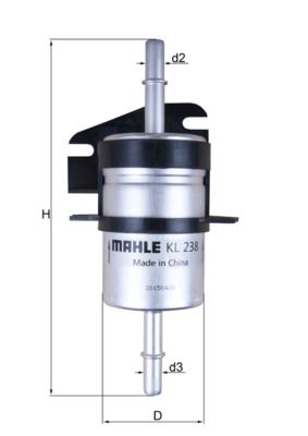 Kütusefilter MAHLE KL238