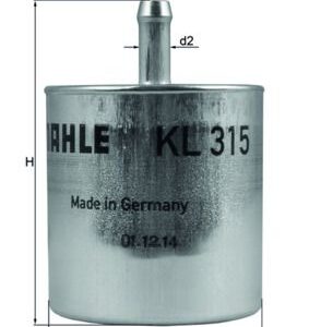 Kütusefilter MAHLE KL315