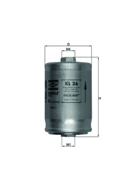 Kütusefilter MAHLE KL36