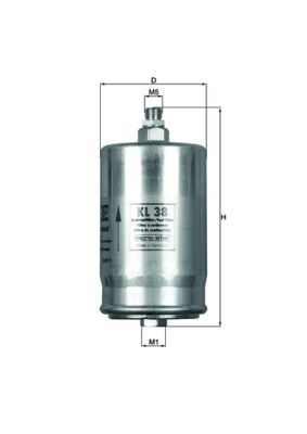 Kütusefilter MAHLE KL38
