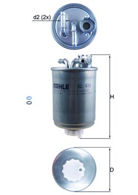 Kütusefilter MAHLE KL410D