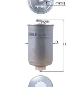 Kuro filtras MAHLE KL43