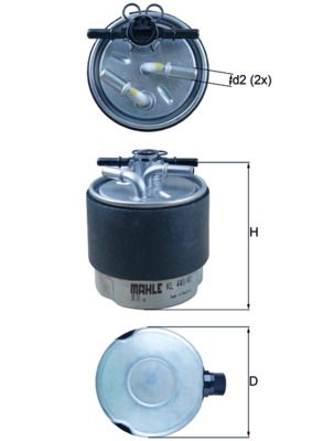 Kütusefilter MAHLE KL440/41