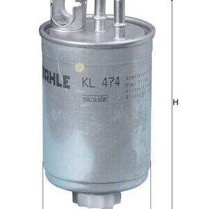 Kuro filtras MAHLE KL474
