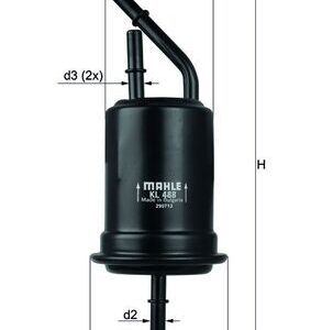 Kütusefilter MAHLE KL488