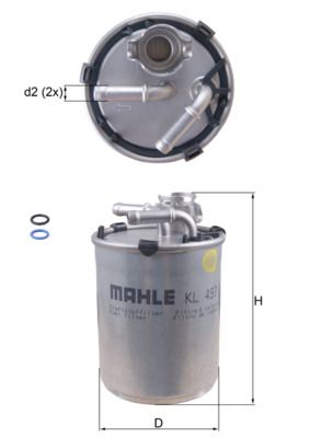 Kütusefilter MAHLE KL497D