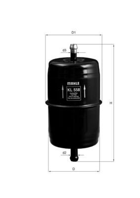 Kütusefilter MAHLE KL558