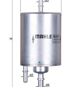 Kütusefilter MAHLE KL571
