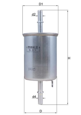 Fuel filter MAHLE KL573