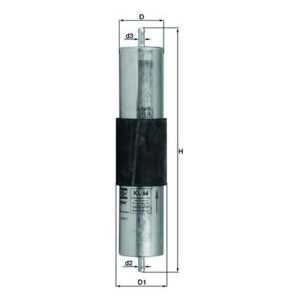 Kuro filtras MAHLE KL66