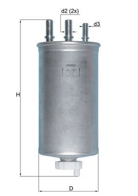 Kütusefilter MAHLE KL781