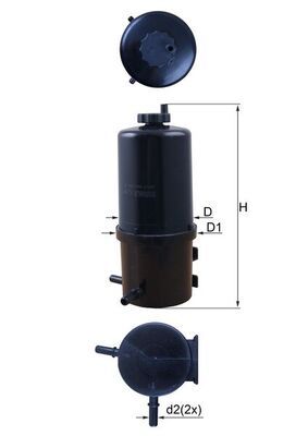 Kütusefilter MAHLE KL787