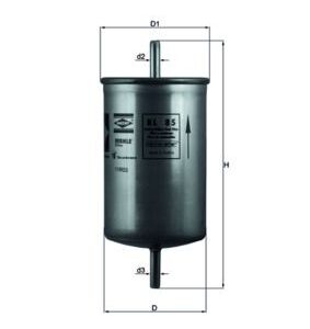 Kuro filtras MAHLE KL85