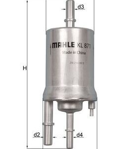 Kütusefilter MAHLE KL871